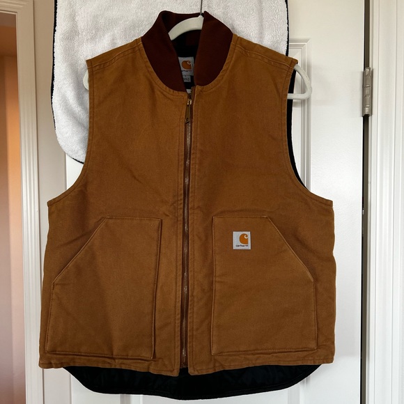 Carhartt Men’s Artic-Quilt Lines Duck Vest Large Pre owned - Picture 1 of 3